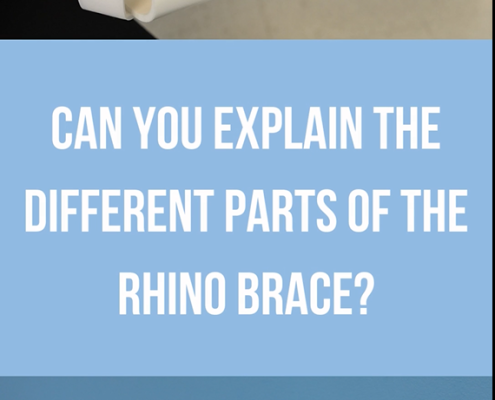 Different parts of Rhino Cruiser Hip Abduction Brace